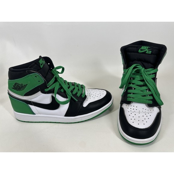 Nike Air Jordan 1 Retro High Size 9 Lucky Green Black‎ Mens DZ5485-031